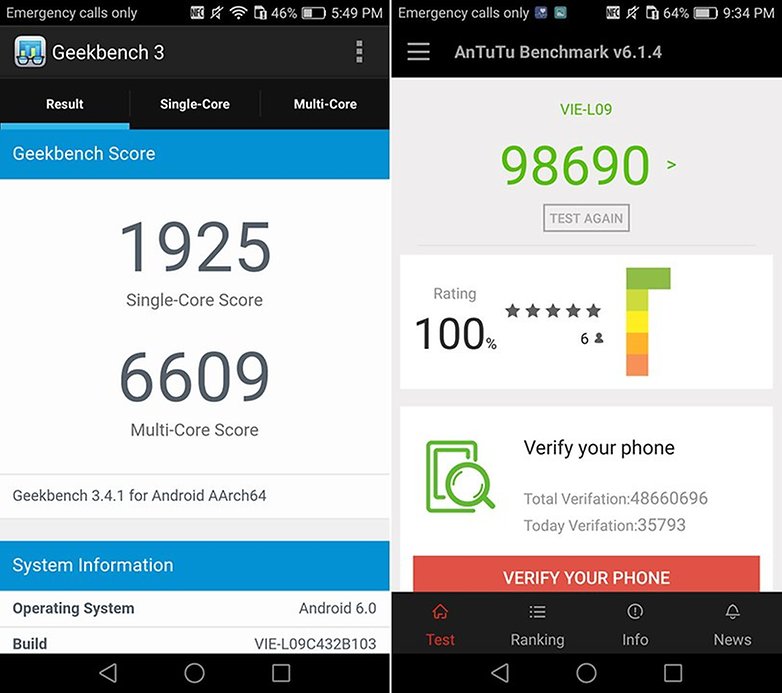 Huawei P9 Plus benchmark 2