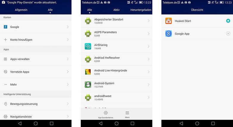 Huawei launcher einstellen