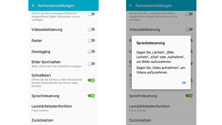 Kamera s6 edge sprachsteuerung