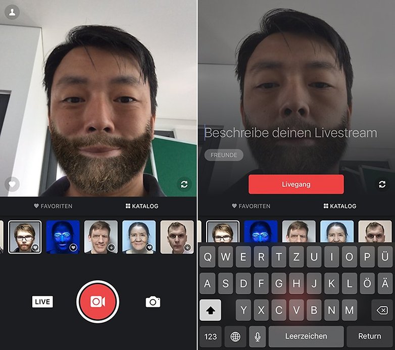 MSQRD Livestream on iOS