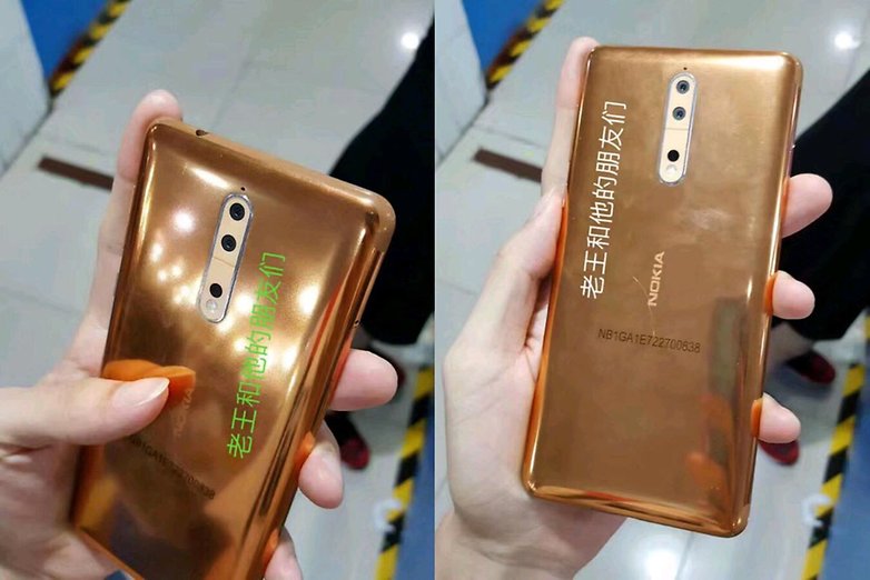 Nokia 8 vazamento de cobre de ouro 2