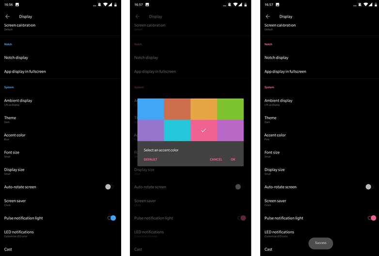 OnePlus 6 tips tricks thema accent colour