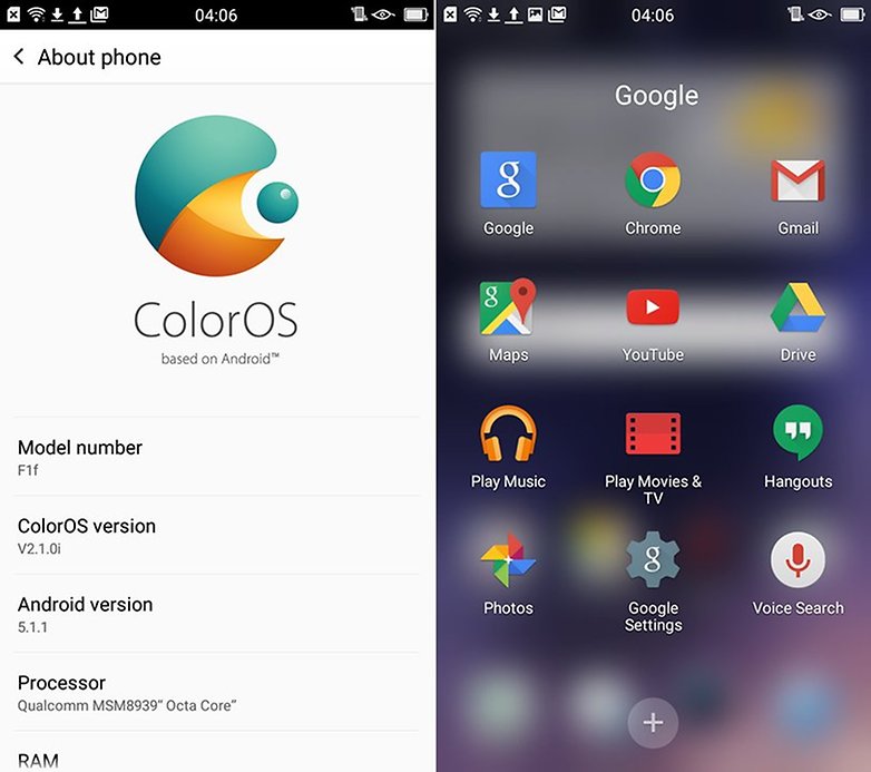 Oppo F1 ColorOS 2