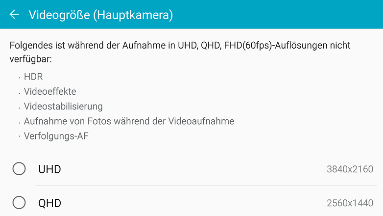 Videoeinstellungen