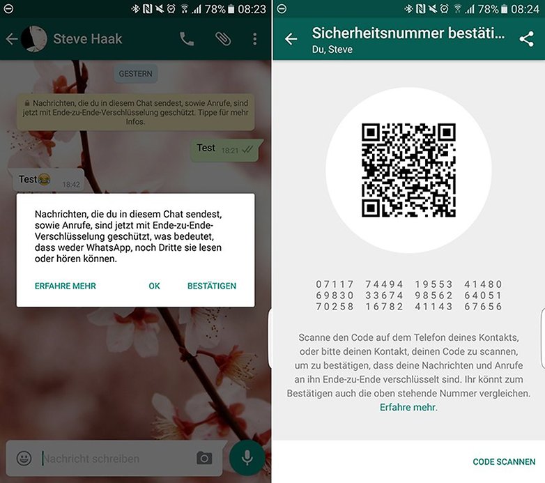 WhatsApp Ende zu Ende Verschluesselung