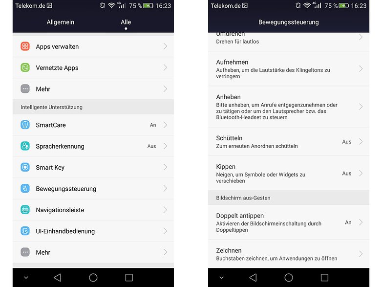 honor 7 double tap