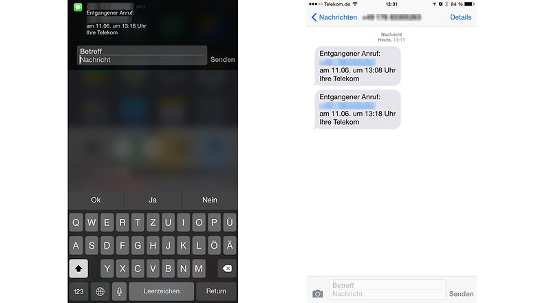 ios message quick reply