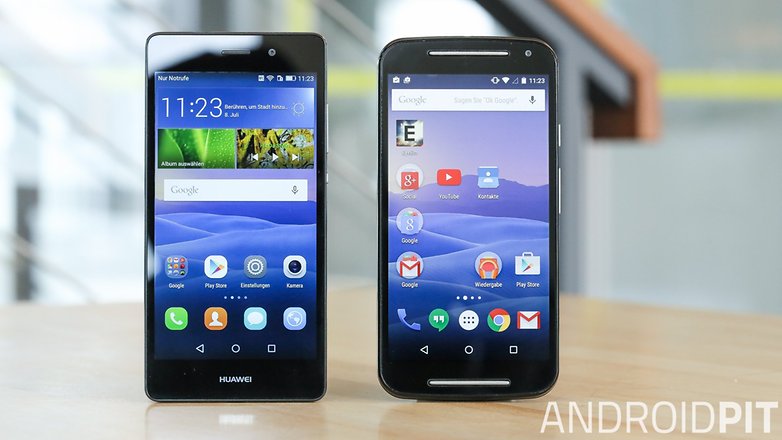 moto g vs huawei p8 lite 4