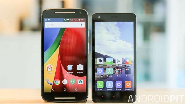 moto g vs xiaomi redmi 2 3