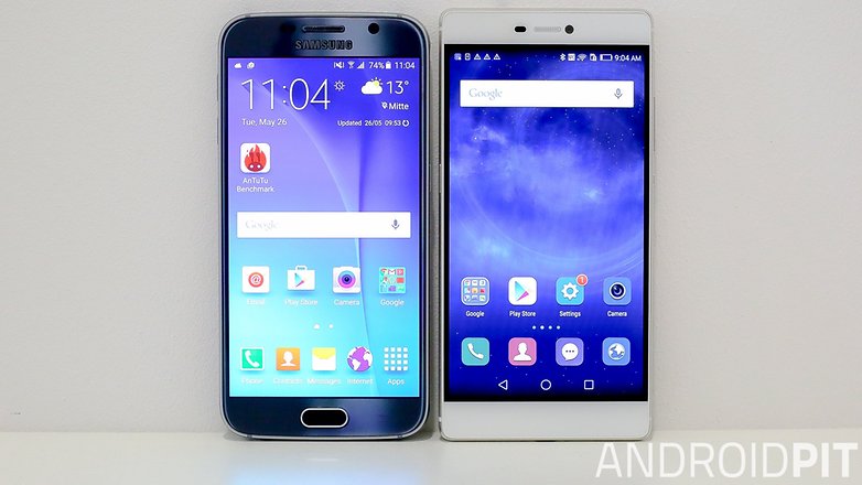 samsung s6 vs Huawei p8