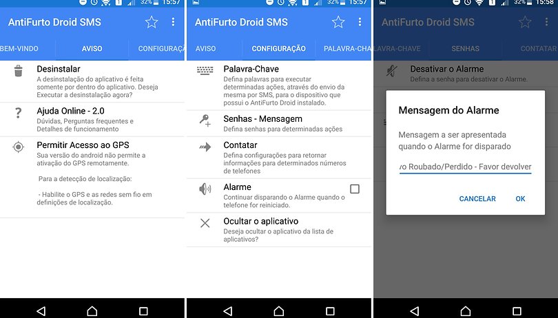 Localizar celular pelo sms