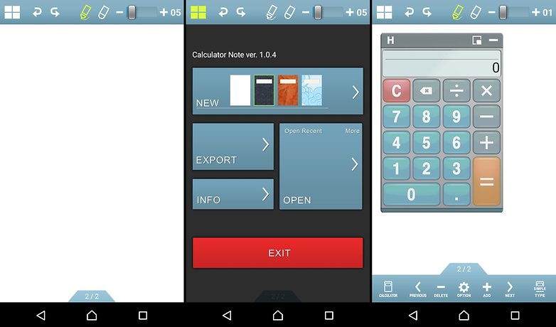 calculator note