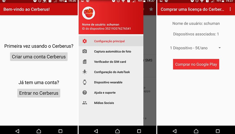 rastreador de celular android cerberus