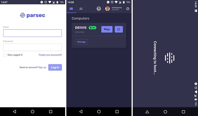 configuracao no smartphone