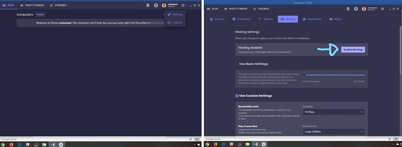 enable hosting imagem1