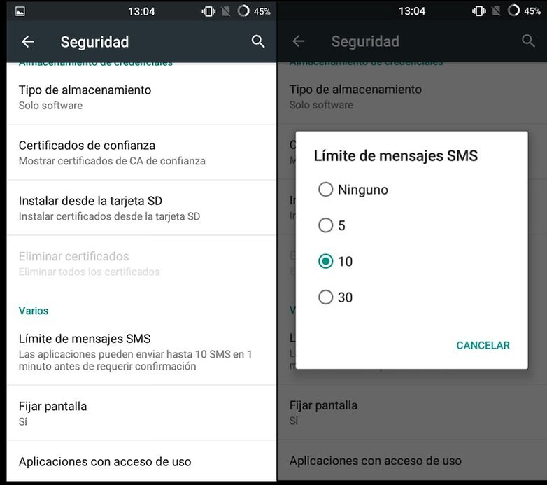 LimiteSMS CM12