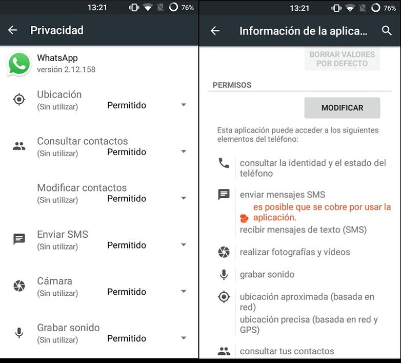 Permisos cm12