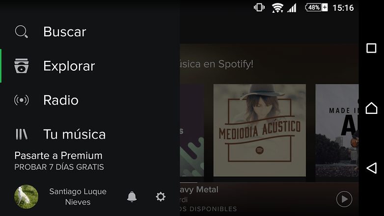Spotify configuracion