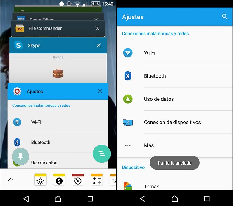 anclaje pantalla