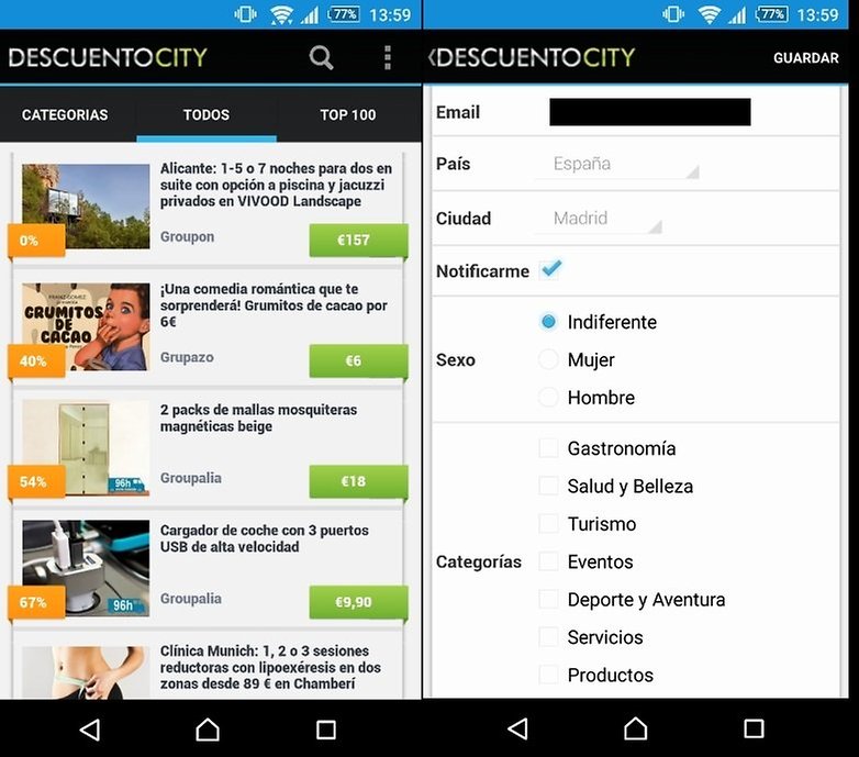 descuento city app