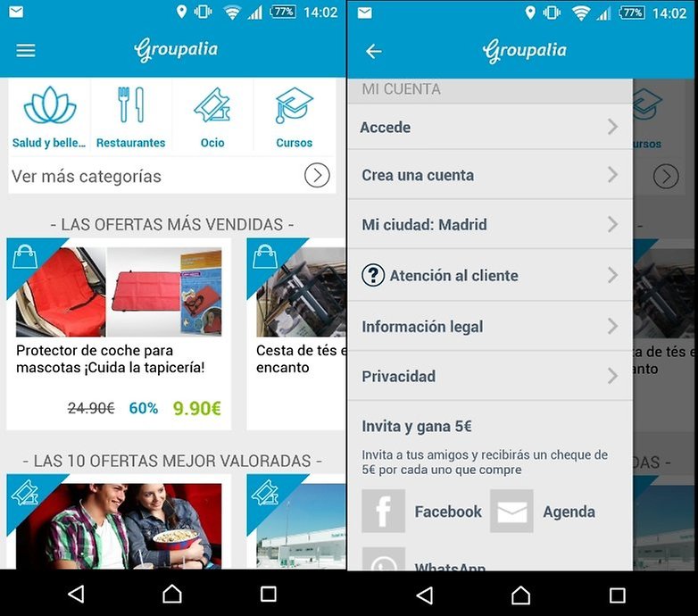 groupalia app