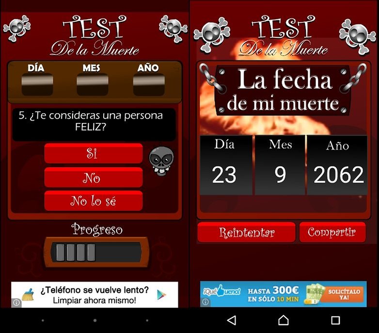test muerte