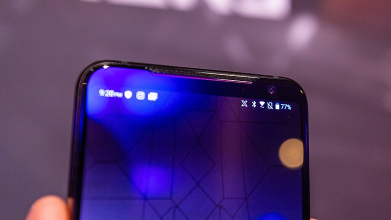 AndroidPIT asus rog phone ii front speaker