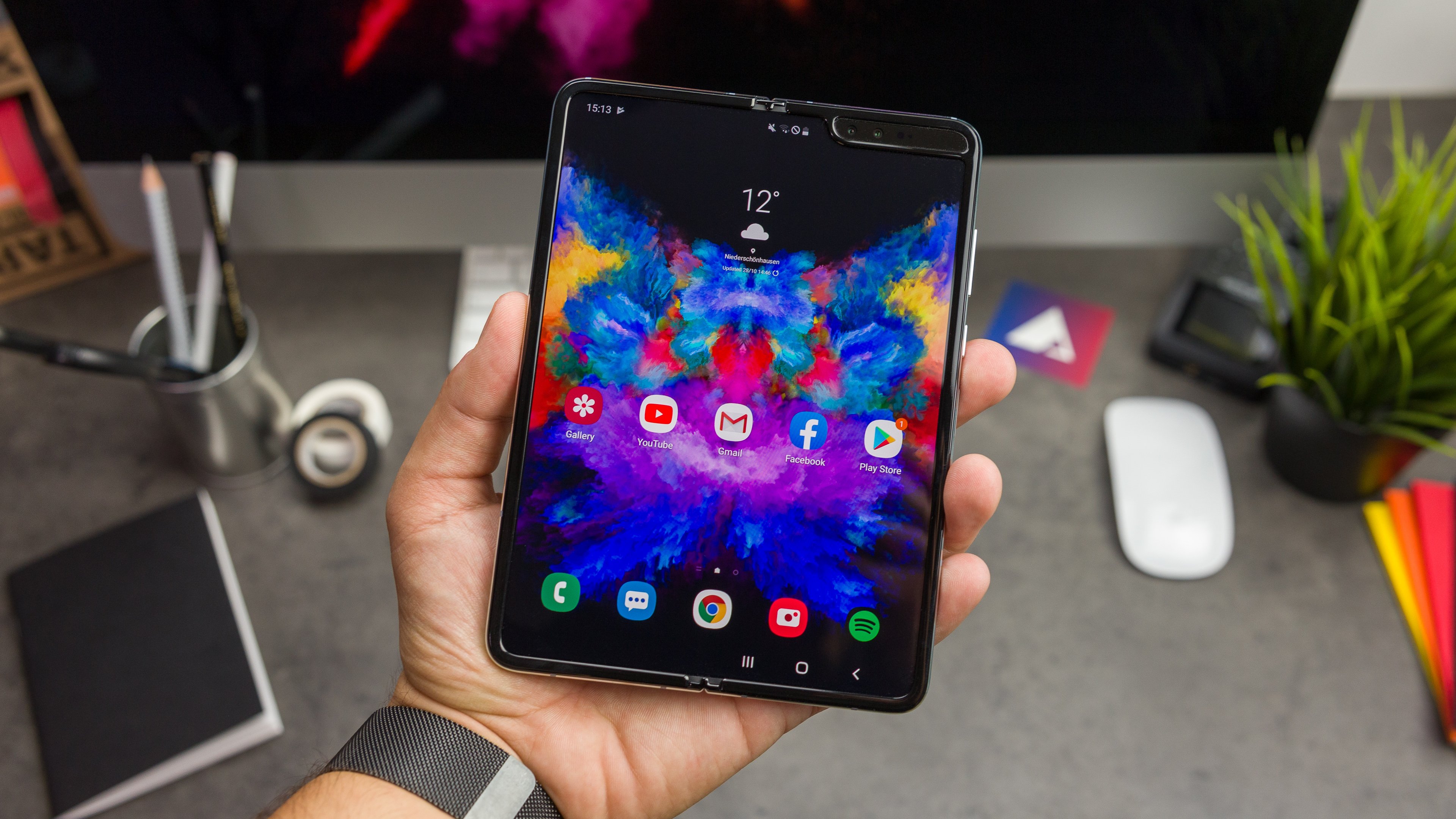 3d Effect Samsung Galaxy Fold Wallpaper - wallpaper