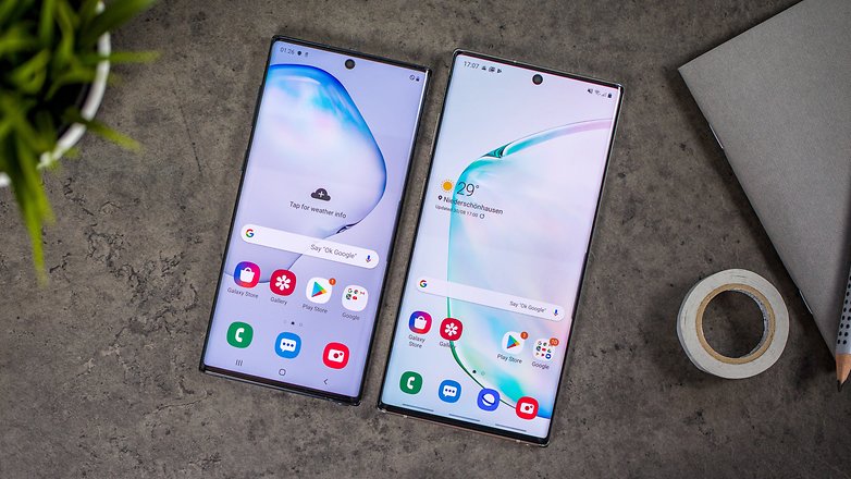 androidpit samsung galaxy note 10 plus vs note 10 1