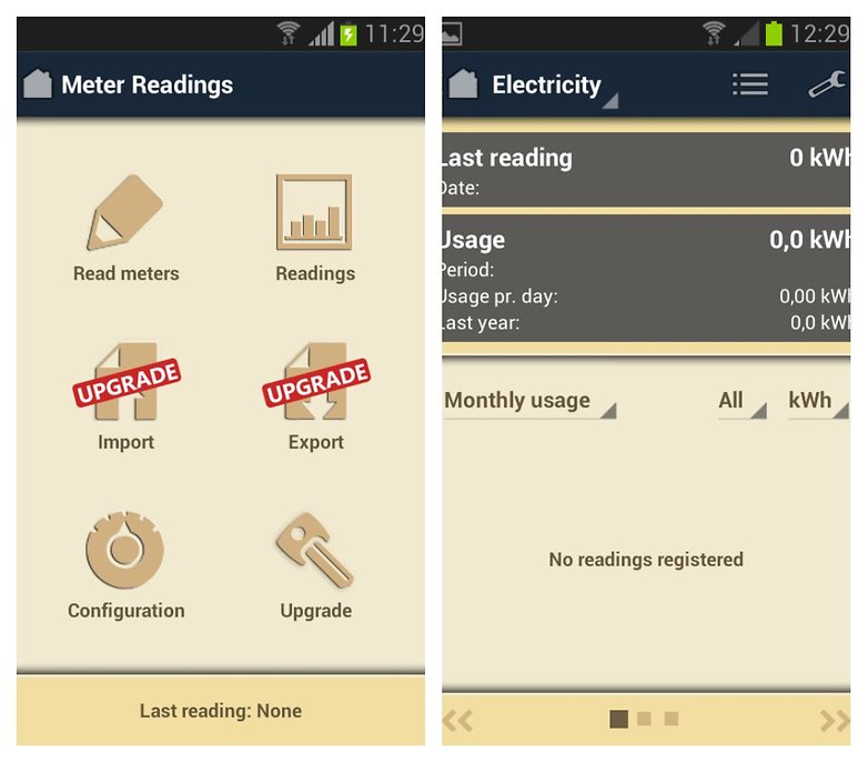 meter readings