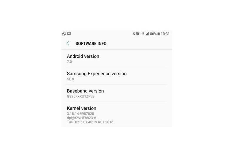 androdpit software info s7 edge