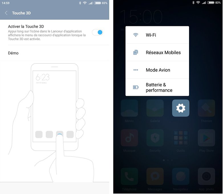 androidpit FR 3d touch xiaomi mi5s