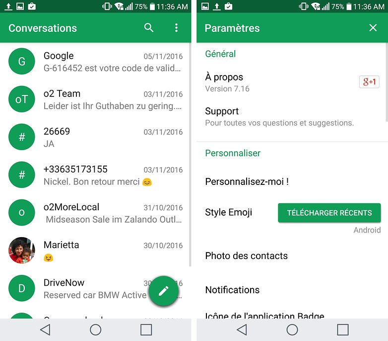 androidpit FR chomp sms