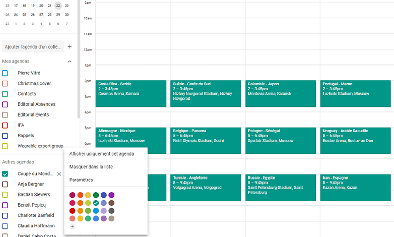 androidpit FR coupe monde agenda