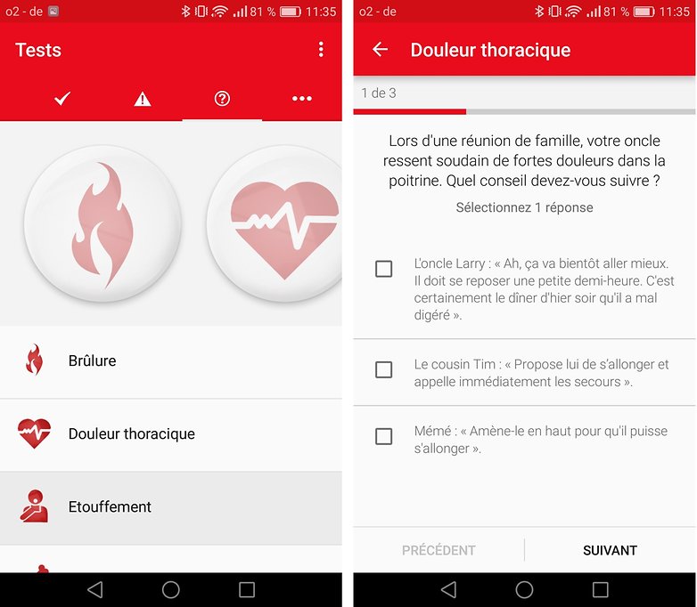 androidpit FR croix rouge test