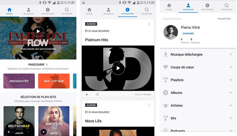 androidpit FR deezer app