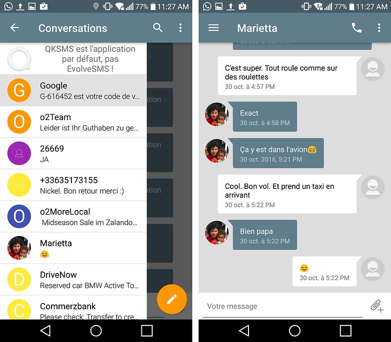 androidpit FR evolve sms