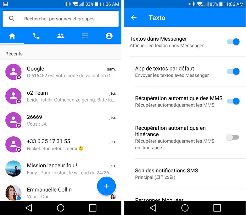 androidpit FR messenger facebook