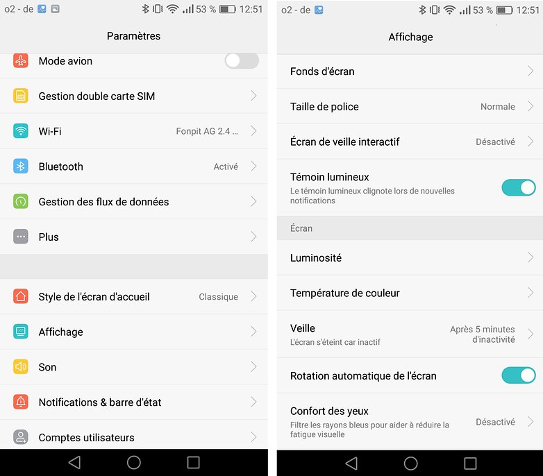 androidpit FR p9 ecran