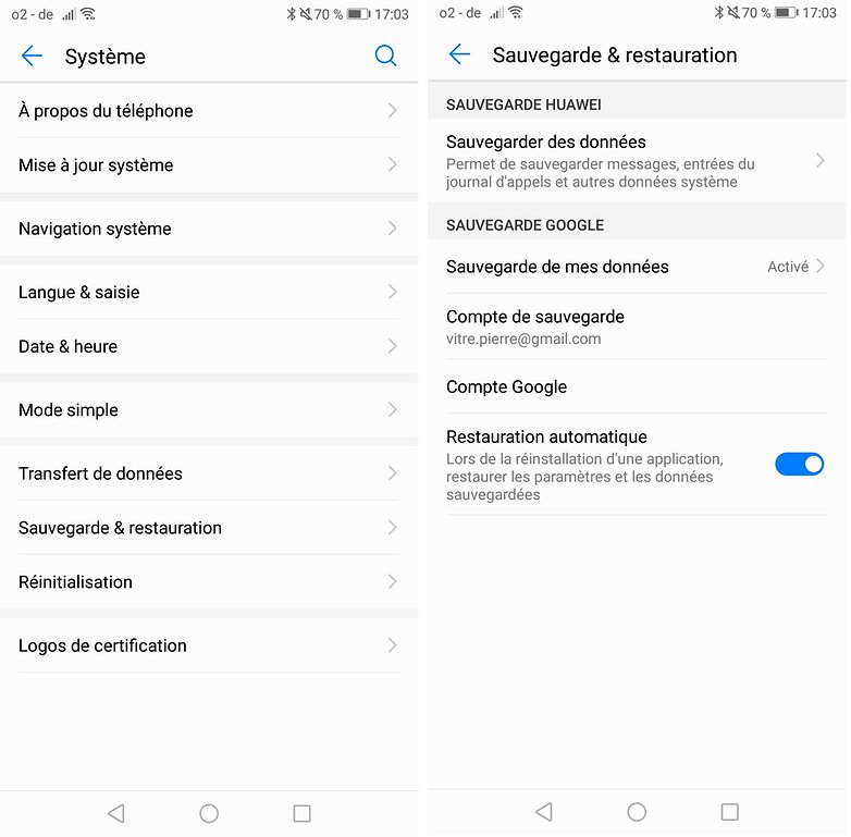 androidpit FR save data
