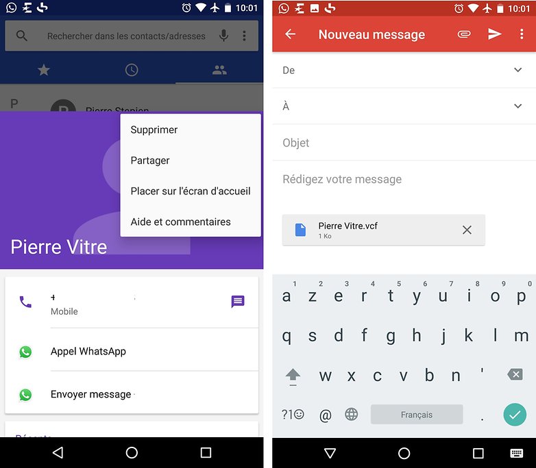androidpit FR vcf contact