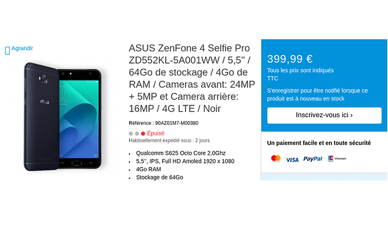 androidpit asus zenfone 4 selfie