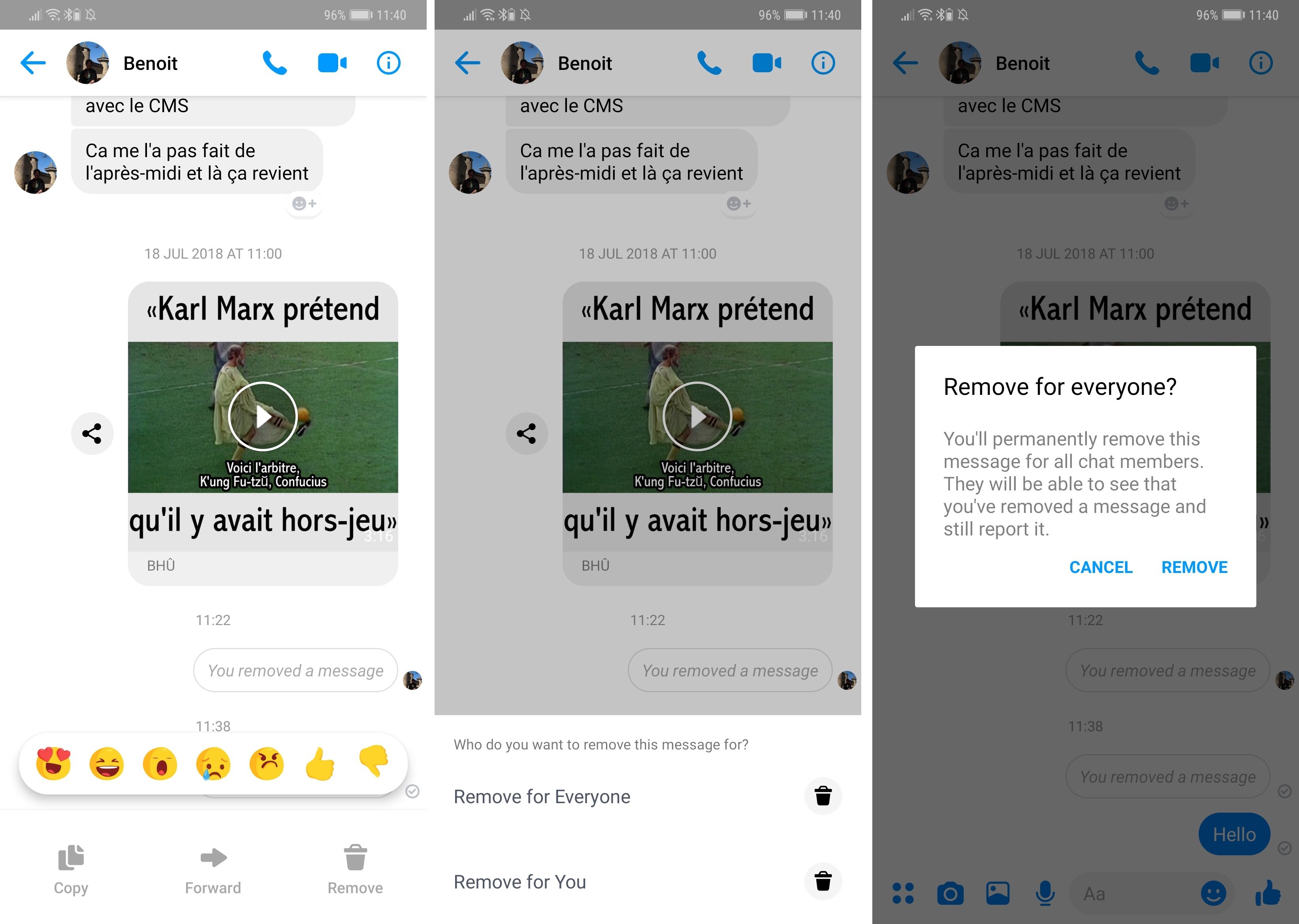 facebook messenger fake messages