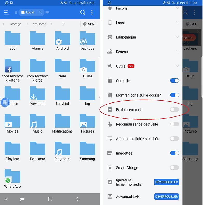 androidpit es explorateur fichiers root