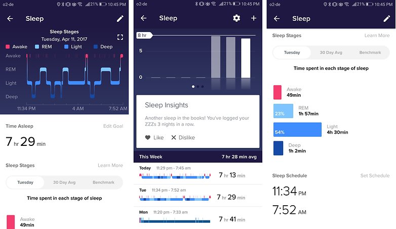 androidpit fitbit alta app track
