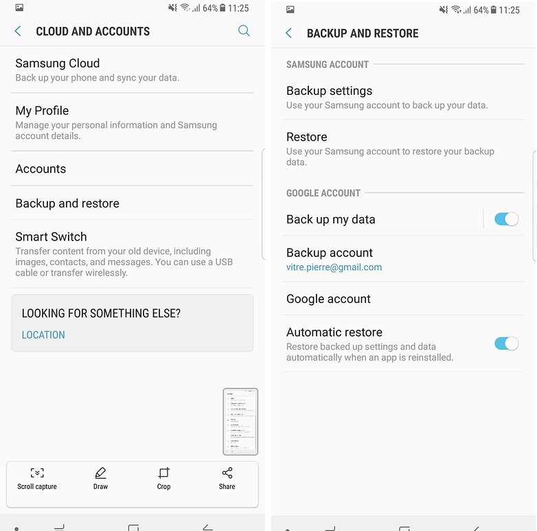 androidpit galaxy s8 backup