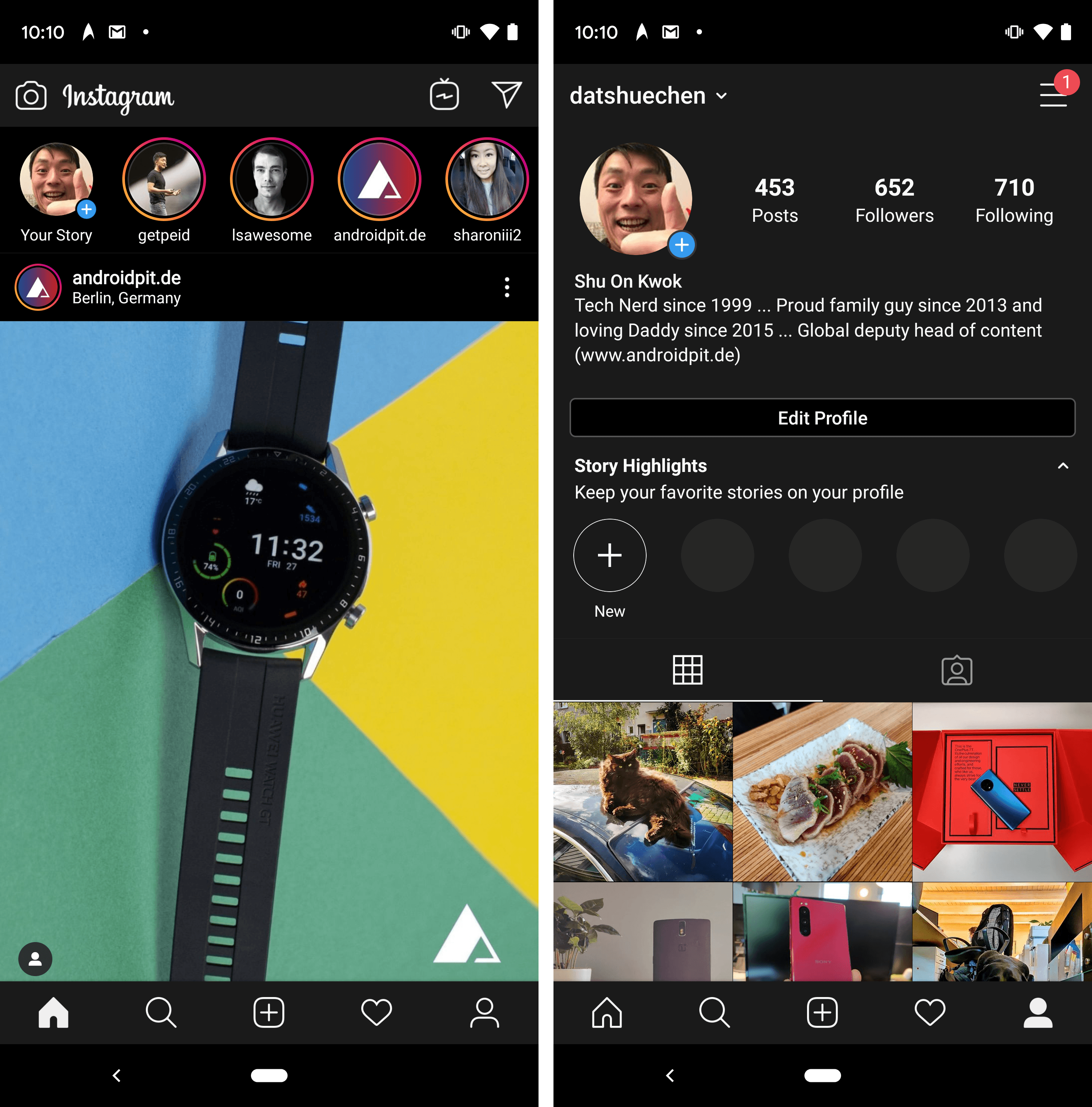 Темная тема Инстаграм андроид. Instagram Dark Mode. Как сделать ночной режим Instagram. ANDROIDPIT.