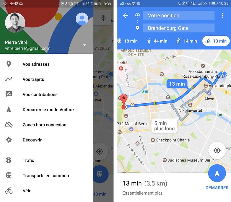 androidpit maps bike