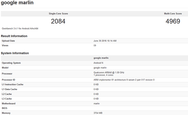 androidpit nexus marlin geekbench