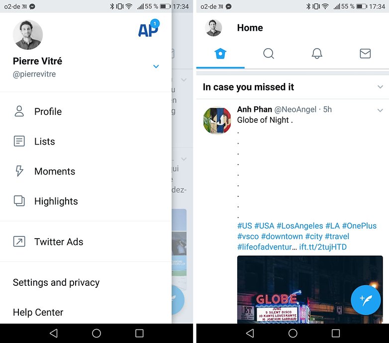 androidpit twitter new version